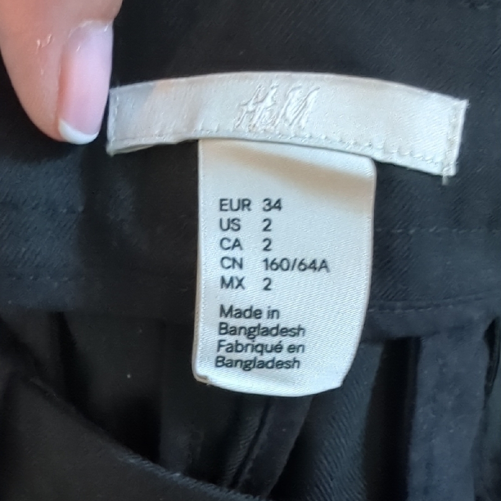 H&M Black Suit Blazer & Pants Size 2 - Picture 7 of 9